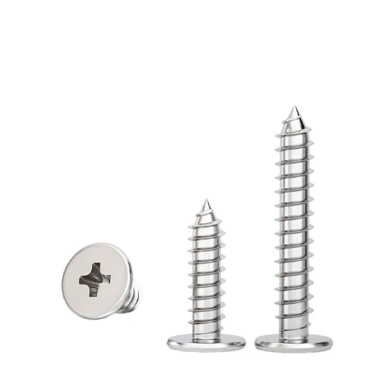 304 Stainless Steel Flat Ca Thin Cross Countersunk Head Self Tapping Drilling Screw